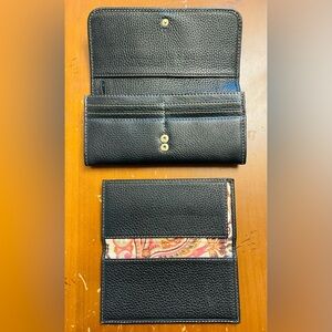 MAXX New York Signature Leather Black/Gold Wallet